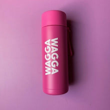 Load image into Gallery viewer, Pink drink bottles with Wagga Wagga logo
