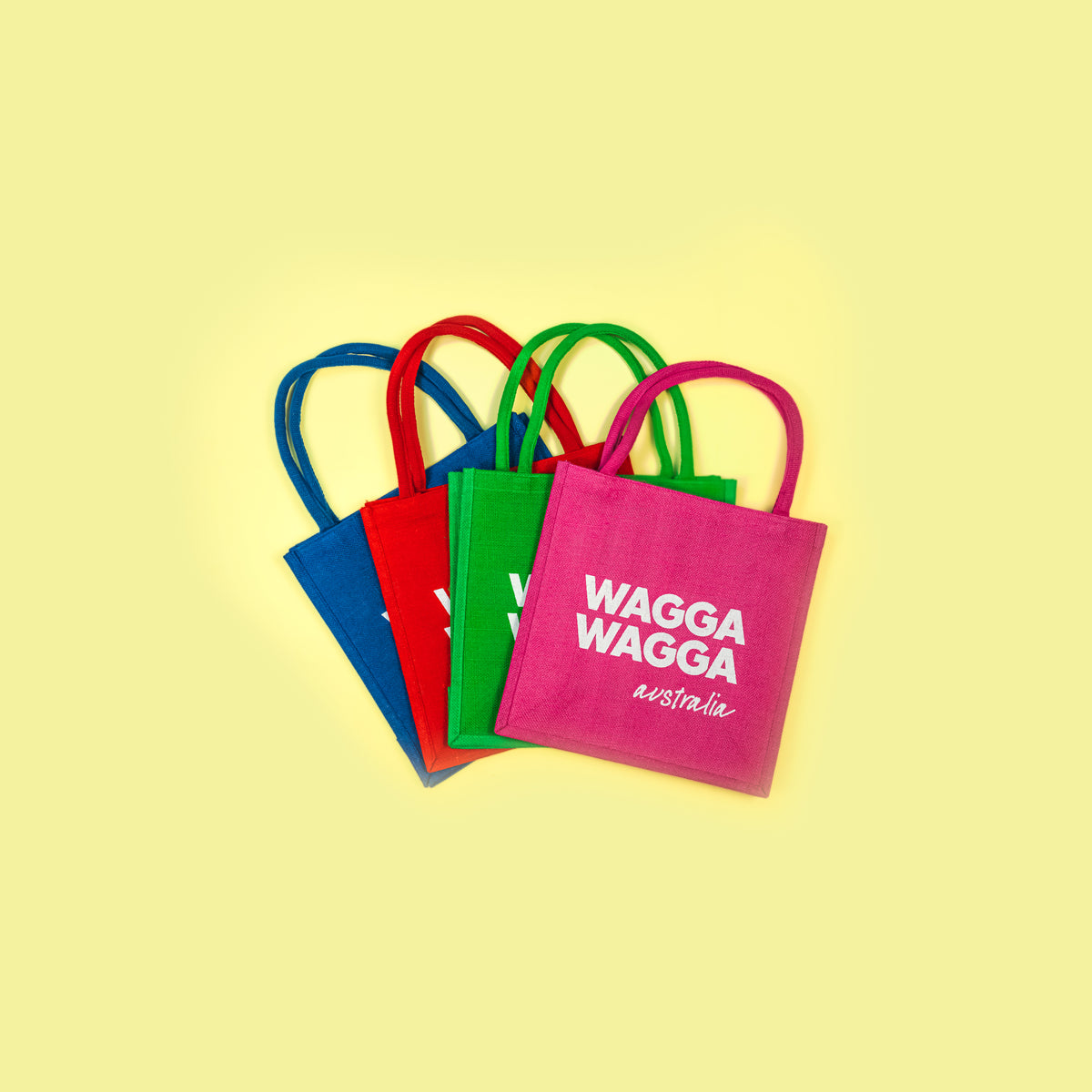 Jute Shopping Bag Wagga Wagga Australia Assorted colours The