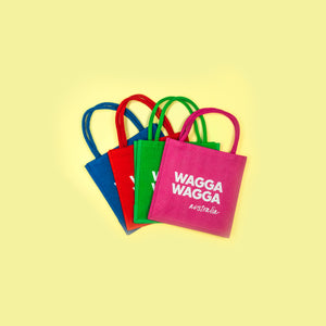 Jute Shopping Bag - Wagga Wagga Australia - Assorted colours